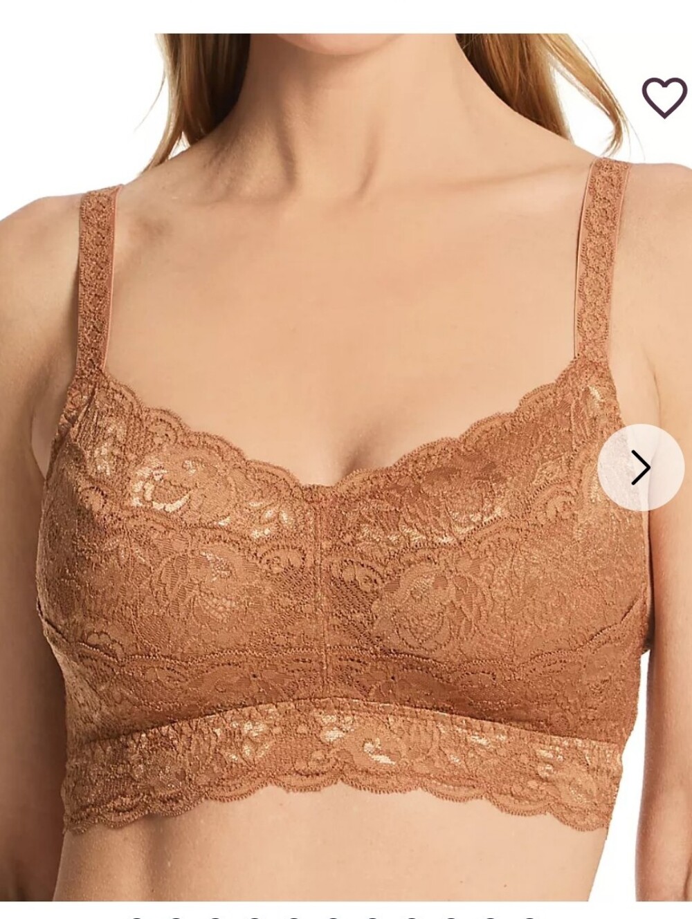 Cosabella Never Say Never Curvy Sweetie Bralette - Copper